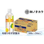 ダイドードリンコ 和ノチカラ 旬絞りゆず炭酸水500ml×24本