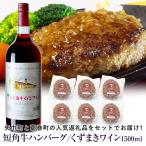 と葛巻町の短角牛ハンバーグ6個と くずまきワイン 1500ml セット