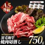 黒毛和牛 A5等級 焼肉 切り落とし750g