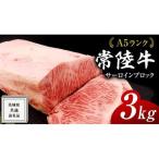 常陸牛 A5 等級 サーロイン ブロック 3kg