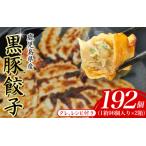 ふるさと納税 餃子 黒豚餃子 192個 【gnkt0003】 大阪府豊中市
