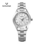 ふるさと納税 MINASE時計 LunaArch ブレスレットタイプ（UG01-M01NWH-SSB） 腕時計 腕時計 【協和精工株式会社】[F11917] 秋田県湯沢市