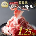 産豚肉 放牧豚パラパラこま切れ1.25kg 250g×5袋