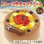 日時指定可 チョコクリーム フルーツケーキ