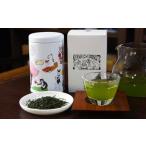 深蒸し茶 ネコ缶 茶筒付