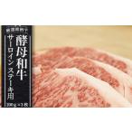 牛肉 あだたら酵母牛サーロイン ステーキ用600g 200g×3枚