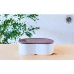 ふるさと納税 有田焼 紫釉/白釉 バイカラー 繭型蓋物【ARITAYAKI-STORE】食器 うつわ ハレの日 めでたい おもてなし おせち 高級食器 ハンドメイ.. 佐賀県有田町