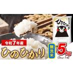 ふるさと納税 令和7年産 無洗米 ひのひかり 5kg《7-14日以内に出荷予定(土日祝除く)》 熊本県産|人気米 熊本県産米 お米 生活応援米 熊本県玉東町