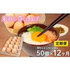 ショッピングふるさと納税 定期便 ふるさと納税 定期便 卵 50個 × 12ヶ月 ( たまご 45個 ＋ 割れ補償 5個 ) 12回 Mサイズ Lサイズ 混合 定期便 国産 米育ち さくら玉子 さく.. 滋賀県竜王町
