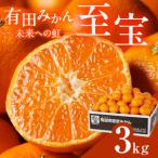 ふるさと納税 有田市認定みかん「未来への虹」至宝(3kg)【日本初自治体認定フルーツ】(B327-2) 和歌山県有田市