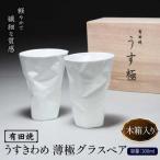 有田焼 うすきわめ 薄極グラスペア 木箱入