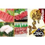 ふるさと納税 馬刺し・たてがみセットスペシャル 計約280g 4種 セット 馬肉 赤身 ロース 中落ち たてがみ 食べ比べ 醤油 熊本県水俣市