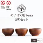 めいぼく椀テッラ中 ブナ 3客セット 食器