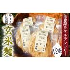 完全無農薬 自然栽培玄米で作った玄米麺 12袋