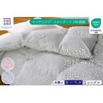 羽毛布団 シングル エコテックス認証ホワイトダックダウン9…
