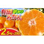小さな 有田 みかん S以下 2.5kg+250g