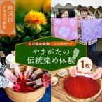 やまがたの伝統染め】紅花染め体験と工場見学