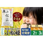 ふるさと納税 【玄米】《定期便3回》令和7年産 真田のコシヒカリ小松姫 2kg×1袋 金井農園 群馬県沼田市