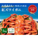Y280 紅ズワイガニ 1kg箱詰め 500g前後×2杯