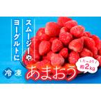 ショッピングふるさと納税 いちご ふるさと納税 AB258.【数量限定】冷凍あまおう(いちご)約2kg 福岡県新宮町