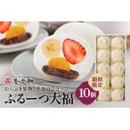 ふるさと納税 【期間限定】ふるーつ大福　10個入（※2024年11月2日着〜お届け）（1）│人気 フルーツ スイーツ 和スイーツ おやつ おかし お菓子.. 岐阜県川辺町
