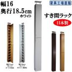 すき間ラック 奥行18.5 扉の厚み含む