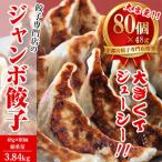 ふるさと納税 餃子専門店 宇都宮 悟空 ジャンボ餃子80個入※離島への配送不可 | 餃子 冷凍 ぎょうざ ギョーザ 大容量 肉たっぷり 肉多め ジャ.. 栃木県宇都宮市