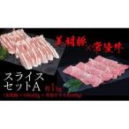 美明豚 常陸牛 スライスセットA 約1kg