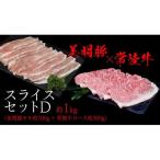 美明豚 常陸牛 スライスセットD 約 1kg