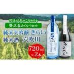 日本酒 純米大吟醸きらい 純米酒穴吹川 720ml