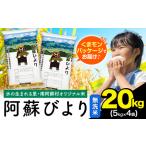 ふるさと納税 無洗米 阿蘇びより 20kg (5kg×4袋)《7-14日以内に出荷予定(土日祝除く)》 |人気米 熊本県産米 お米 生活応援米 熊本県南阿蘇村