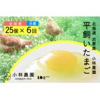 ふるさと納税 【1019】半年間定期便！こだわりの無投薬・平飼い有精卵 ＜毎月２５個×半年間＞ 北海道厚真町