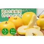 ふるさと納税 年内発送【訳あり】家庭用 もりのかがやき 約3kg【那由多のりんご園・平川市産・希少品種】 青森県平川市