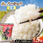 あいちのかおり 白米 5kg×12か月