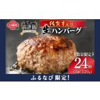 ふるさと納税 【ふるなび限定】総重量約2.9kg 佐賀牛入り生ハンバーグ24個 計2880g  ふっくらジューシー！ 上峰町 佐賀牛 簡単調理 | 大容量 佐.. 佐賀県上峰町