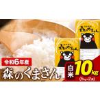 ふるさと納税 大容量 米 令和5年産 森のくまさん 白米 10kg 《7-14営業日以内に出荷予定(土日祝除く)》 5kg×2袋 熊本県産 米 精米 森くま .. 熊本県玉東町