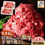 玄米育ち 岩手めんこい黒牛 切り落とし 約600g