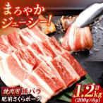 焼肉用 豚バラ肉 計1.2kg