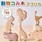 玩具 動物つみ木 アフリカ 木工パズル 立体