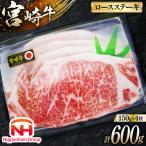 牛肉 宮崎牛 A4 A5 等級 ロース ステーキ 600g