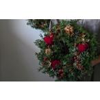 fu.... налог рождественский венок ( предшествующий предварительный заказ принимается ) интерьер Рождество подарок живые цветы сухой цветок Gifu префектура . 100 Цу блок 