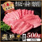 飛騨牛 カルビ 赤身 焼肉用 500g_カルビ_
