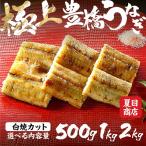 豊橋うなぎ 白焼カット 500g