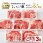 産豚肉 きじょん山豚 切り落とし 計3.5kg