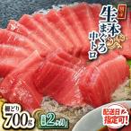 冷蔵でお届け 大満足 生本マグロ 中トロ 柵どり 700g