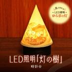 炎がゆれるLED照明 雪を被った樹木 ゆらぎの灯