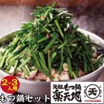 元祖もつ鍋楽天地 元祖もつ鍋2~3人用セット _肉 もつ鍋 牛肉 鍋 鍋セット