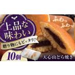 ふるさと納税 お菓子 天心山 どら焼き (10個入り) お菓子 和菓子 菓子 スイーツ どらやき おかし おやつ 広島県福山市/天心山ファーム [BABW.. 広島県福山市