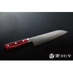 ふるさと納税 【高村作】鍔付スーパーゴールド ワインレッド柄 三徳 170mm 福井県越前市