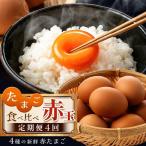 たまご 赤玉 食べ比べ 便 4回 定期便 卵 菜の花エッグ